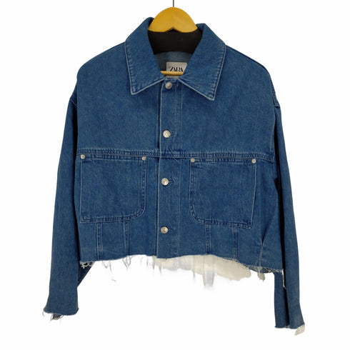 ザラ ZARA クロップド丈デニムジャケット レディース JPN:S