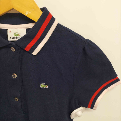 ラコステ LACOSTE ロゴワッペン 鹿の子ポロシャツ レディース FR:38