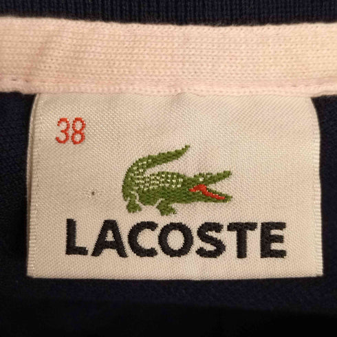 ラコステ LACOSTE ロゴワッペン 鹿の子ポロシャツ レディース FR:38