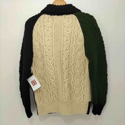 インバーアラン INVERALLAN マルチカラー ニットカーディガン メンズ