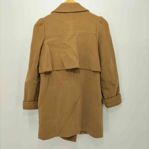 カオン Kaon ウール混 1B バックフリル チェスターコート レディース JPN:34