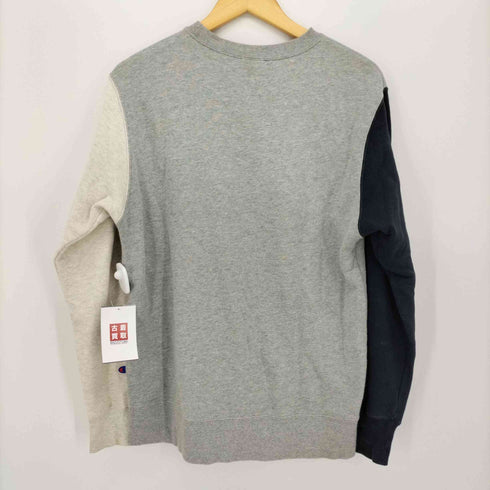 チャンピオン Champion ロゴ刺繍 パッチワーク スウェット トレーナー メンズ JPN:M