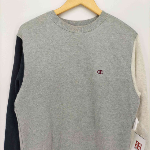 チャンピオン Champion ロゴ刺繍 パッチワーク スウェット トレーナー メンズ JPN:M