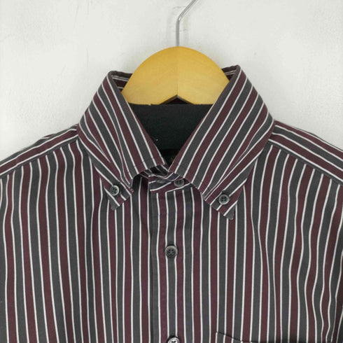 アクアスキュータム AQUASCUTUM ストライプボタンダウンシャツ メンズ JPN:M