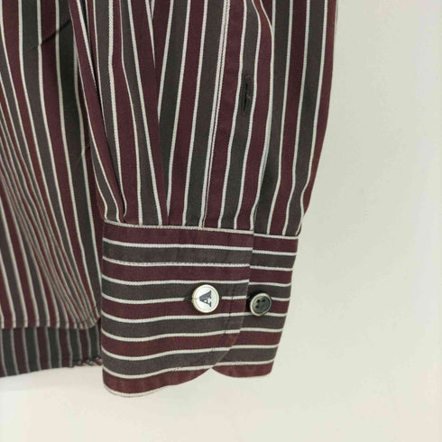 アクアスキュータム AQUASCUTUM ストライプボタンダウンシャツ メンズ JPN:M