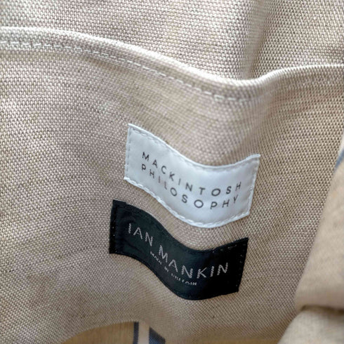 マッキントッシュフィロソフィー MACKINTOSH PHILOSOPHY MADE IN BRITAIN I AN MANKIN コーティングストライプトートバッグ レディース