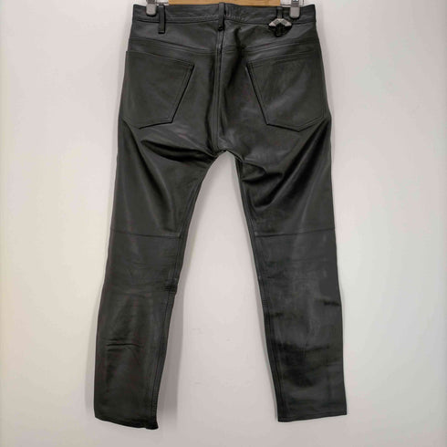 WALDES ZIP レザーパンツ メンズ