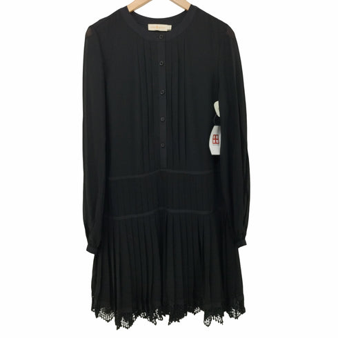 トリーバーチ TORY BURCH ロングスリーブ シースルー プリーツワンピース レディース JPN:2