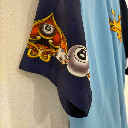JNCO 90-00s 8ボール柄 オープンカラーシャツ メンズ import:M