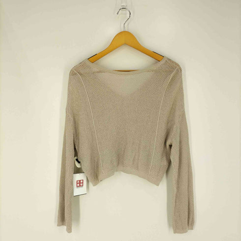 ユナイテッドアローズグリーンレーベルリラクシング UNITED ARROWS green label relaxing メッシュ クロップド 2WAY プルオーバー ニット -ウォッシャブル- レディース