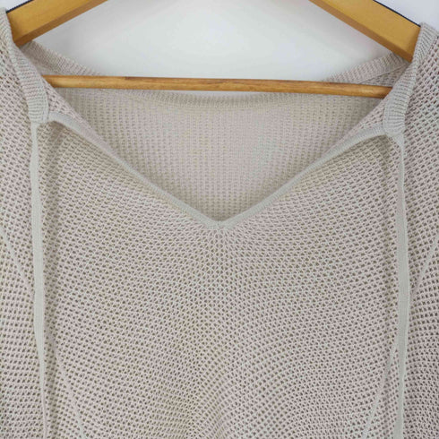ユナイテッドアローズグリーンレーベルリラクシング UNITED ARROWS green label relaxing メッシュ クロップド 2WAY プルオーバー ニット -ウォッシャブル- レディース