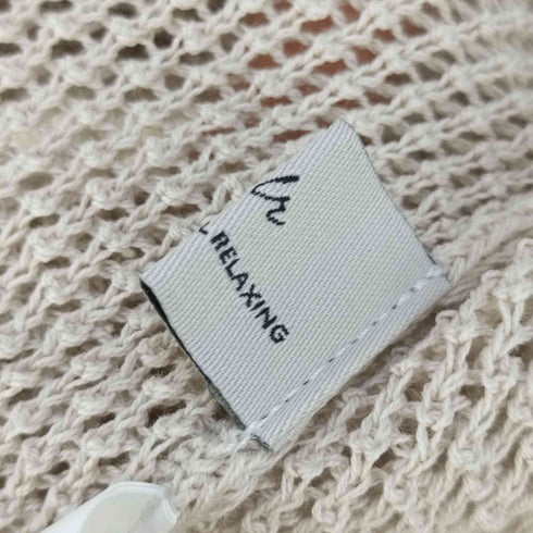 ユナイテッドアローズグリーンレーベルリラクシング UNITED ARROWS green label relaxing メッシュ クロップド 2WAY プルオーバー ニット -ウォッシャブル- レディース