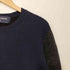 コムデギャルソンオム COMME des GARCONS HOMME 2009AW ウール 切替ニット プルオーバー メンズ JPN:S