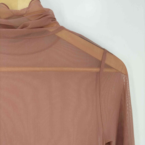 ユナイテッドアローズグリーンレーベルリラクシング UNITED ARROWS green label relaxing ハイメッシュ チュール タートル プルオーバー カットソー レディース