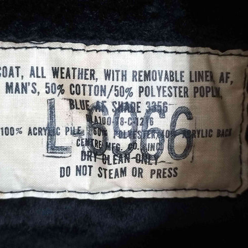 ユーエスエアフォース US AF 1978年製 GENERAL ZIP ALL WEATHER COAT メンズ 40R