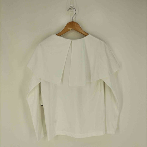 ユナイテッドアローズグリーンレーベルリラクシング UNITED ARROWS green label relaxing フリルカラー ロングスリーブ Tシャツ カットソー レディース
