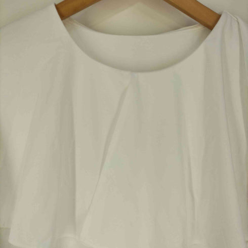ユナイテッドアローズグリーンレーベルリラクシング UNITED ARROWS green label relaxing フリルカラー ロングスリーブ Tシャツ カットソー レディース
