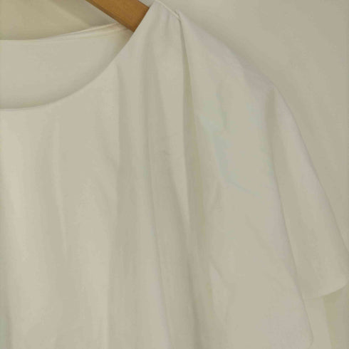 ユナイテッドアローズグリーンレーベルリラクシング UNITED ARROWS green label relaxing フリルカラー ロングスリーブ Tシャツ カットソー レディース