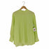 ユナイテッドアローズグリーンレーベルリラクシング UNITED ARROWS green label relaxing フリルネック ブラウス レディース FREE