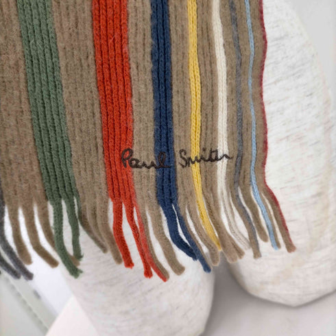 ポールスミス Paul Smith カシミヤマルチボーダーマフラー メンズ