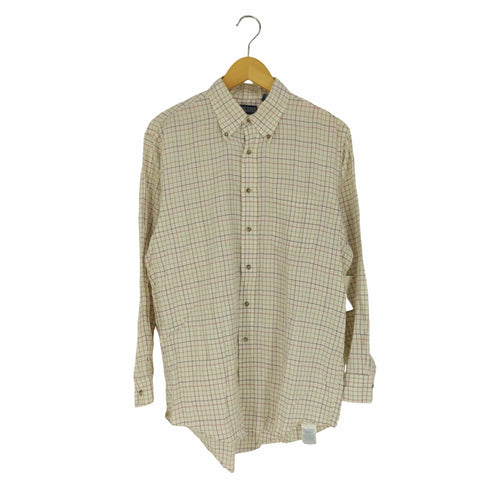 ランズエンド LANDS END チェック柄 ボタンダウンシャツ メンズ 16-33