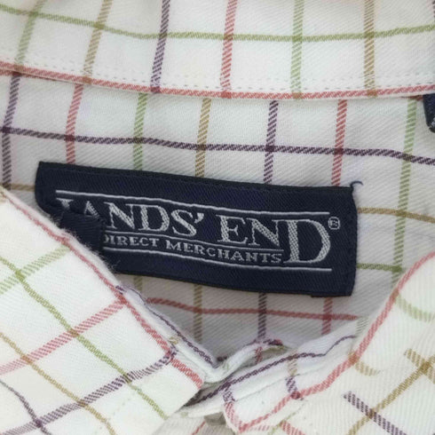 ランズエンド LANDS END チェック柄 ボタンダウンシャツ メンズ 16-33