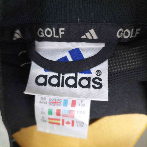 アディダス adidas 90s GOLF パフォーマンスロゴ ツートン ハーフジップジャケット メンズ 2XO