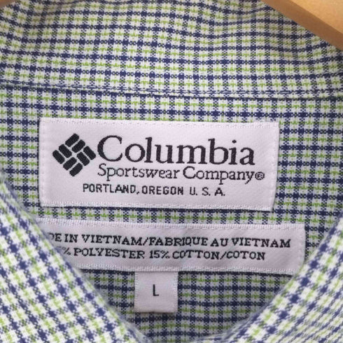 コロンビア Columbia GRT チェックシャツ メンズ import:L