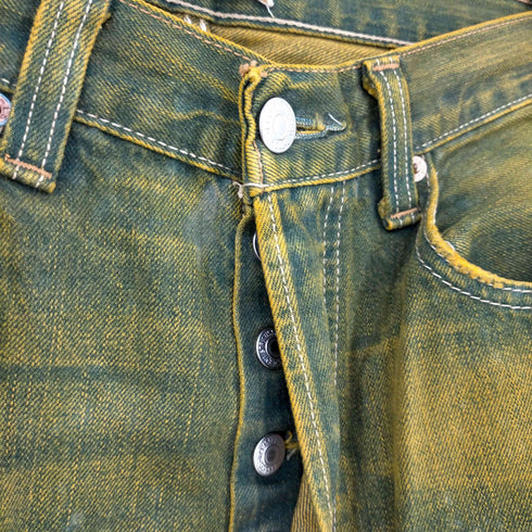リーバイス Levis 501 ガーメントダイ ボタンフライ ストレートデニムパンツ メンズ 32x34