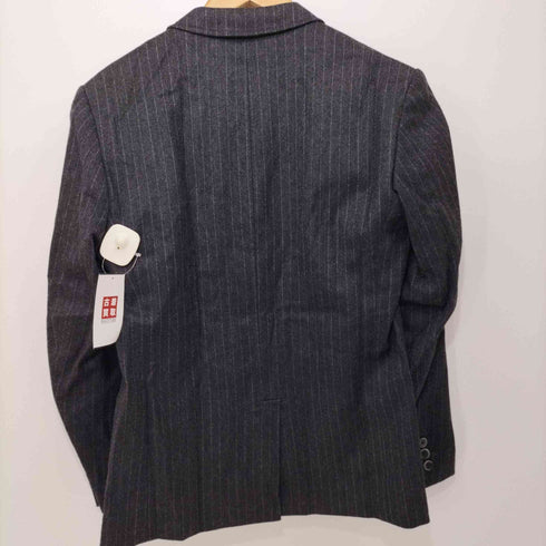 ジャーナルスタンダードトライセクト JOURNAL STANDARD TRISECT カシミヤ混 ストライプ スーツセットアップ 2Bテーラードジャケット スラックスパンツ メンズ M