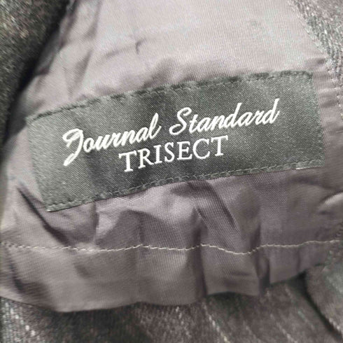 ジャーナルスタンダードトライセクト JOURNAL STANDARD TRISECT カシミヤ混 ストライプ スーツセットアップ 2Bテーラードジャケット スラックスパンツ メンズ M