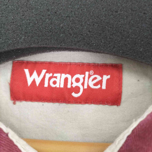 ラングラー Wrangler フラップポケット コットンL/Sシャツ メンズ 3XL