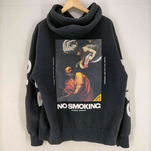 エフアールツー FR2 ビッグロゴ 絵画 NO SMOKING プルオーバーパーカー メンズ JPN:L