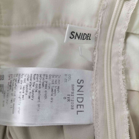 スナイデル snidel レースボウタイブラウス&ヘムフレアスカート レディース TOPS:ONE SKIRT:0