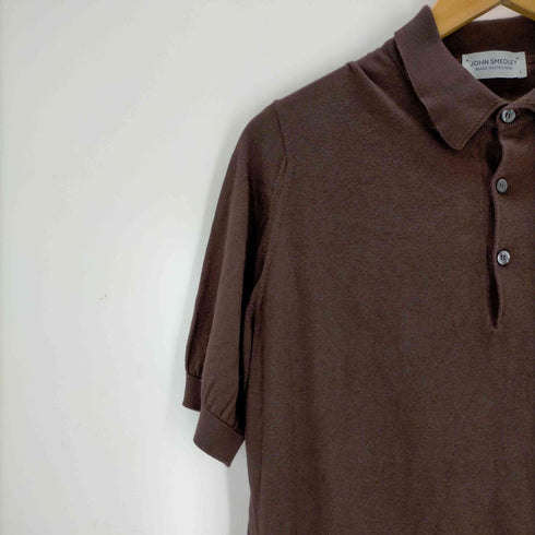ジョンスメドレー JOHN SMEDLEY コットンニットポロシャツ メンズ JPN:L