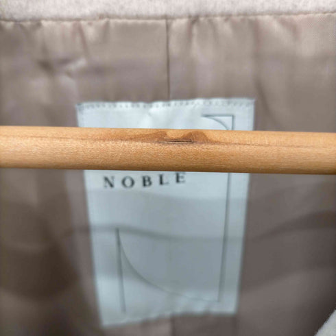 ノーブル Noble W/Ny Zipコート ノーカラー ジップアップ ミドル丈 レディース JPN:36