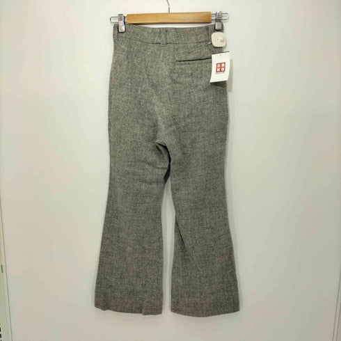 マディソンブルー MADISONBLUE ウール ジッパーフライ フレアパンツ レディース