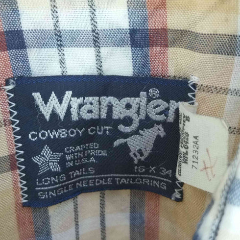 ラングラー Wrangler COWBOY CUT SHIRT メンズ 16X34
