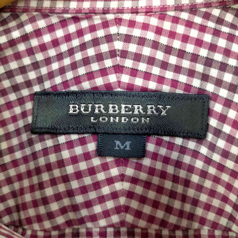 バーバリーロンドン BURBERRY LONDON カジュアルシャツ 長袖 ボタンダウン チェック メンズ import:M
