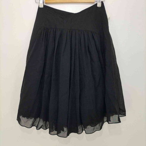 フォクシー FOXEY 2017 Tulip Flare Skirt 膝丈 ギャザーフレアスカート レディース JPN:38