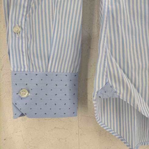 エトロ ETRO シャツ 長袖 ストライプ ペイズリー柄 メンズ 38