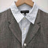 コムデギャルソンオムプリュス COMME des GARCONS HOMME PLUS 10SS Random Collage ランダムコラージュ期 ジレベスト ドッキング ストライプ柄 長袖シャツ メンズ JPN:S