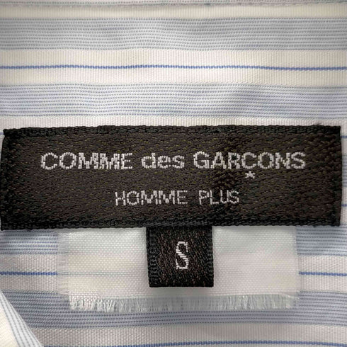 コムデギャルソンオムプリュス COMME des GARCONS HOMME PLUS 10SS Random Collage ランダムコラージュ期 ジレベスト ドッキング ストライプ柄 長袖シャツ メンズ JPN:S