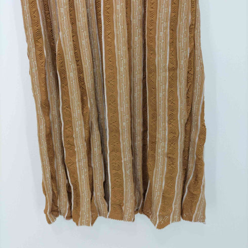 マメクロゴウチ Mame Kurogouchi 2021AW Floral Stripe Jacquard Knitted Skirt ニットスカート レディース JPN:2