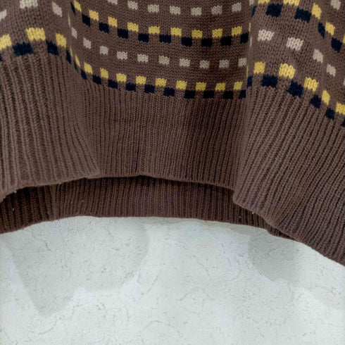 バーバリーズ BURBERRYS ヴィンテージ ニット セーター 総柄 ドット メンズ import:M