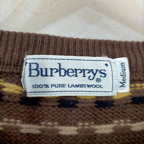 バーバリーズ BURBERRYS ヴィンテージ ニット セーター 総柄 ドット メンズ import:M
