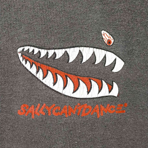 オニータ ONEITA SALLYCAN'TDANCE USA製 OLD SKATE シャークプリント 両面プリント Tシャツ メンズ import:M