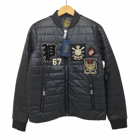 ポロラルフローレン POLO RALPH LAUREN gothic p rowing puffer bomber jacket ワッペン 中綿ジャケット ボンバージャケット レディース import:XS