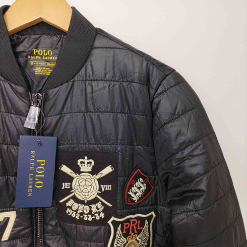 ポロラルフローレン POLO RALPH LAUREN gothic p rowing puffer bomber jacket ワッペン 中綿ジャケット ボンバージャケット レディース import:XS