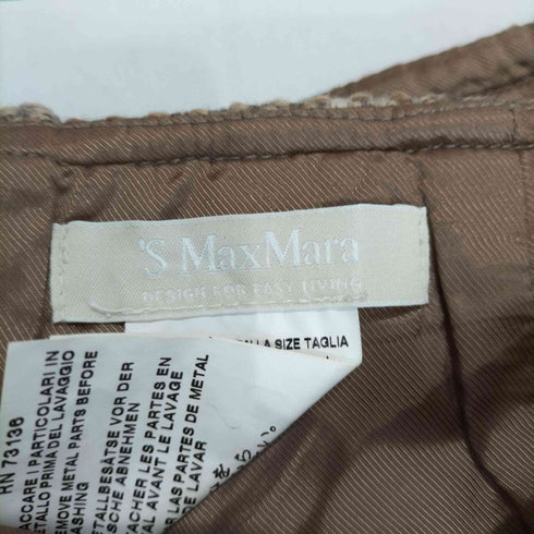 マックスマーラ MAX MARA モヘア混 ウエストチェーン ツイードスカート レディース JPN:40